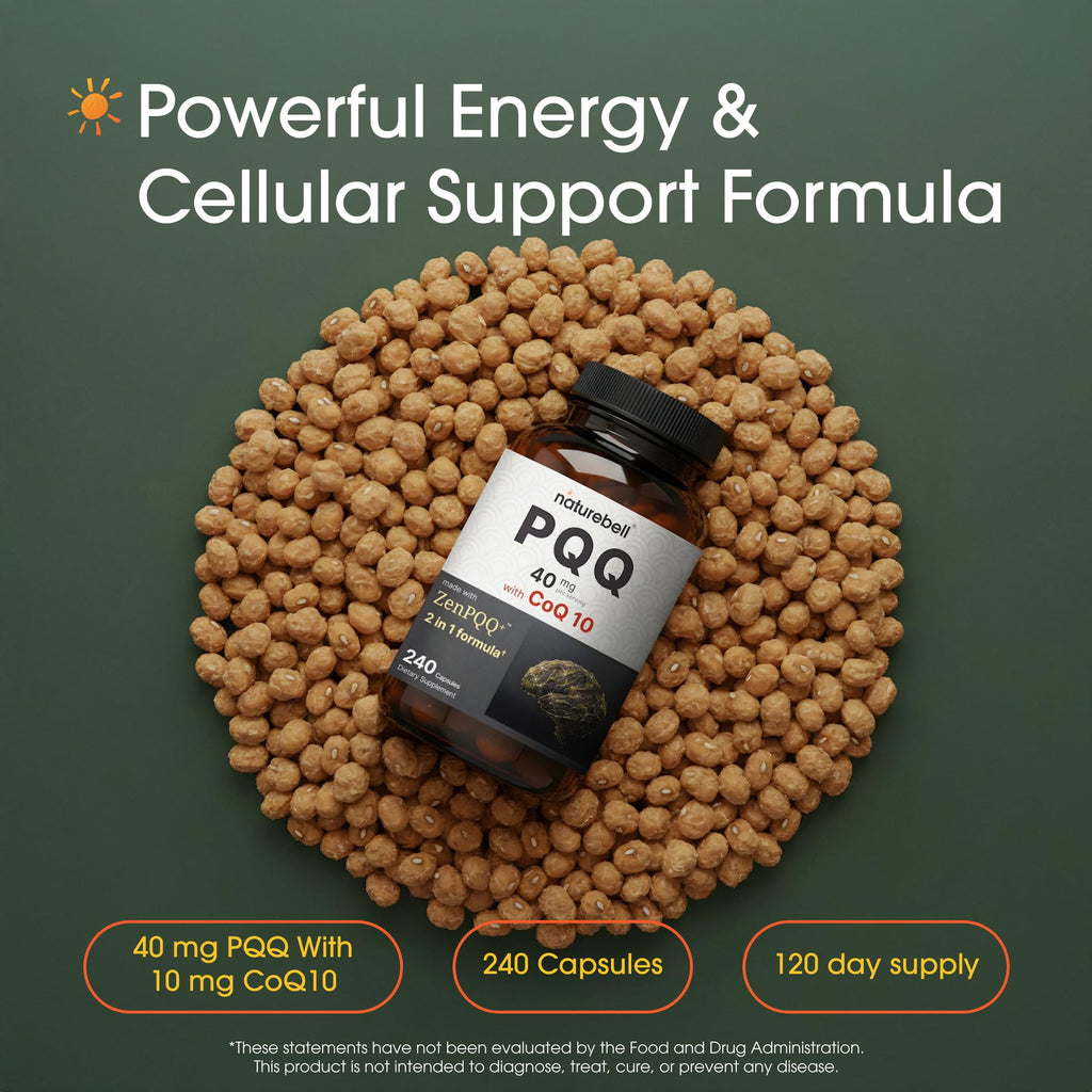 NatureBell PQQ 40mg with CoQ10 10mg - 240 Capsules - image 2