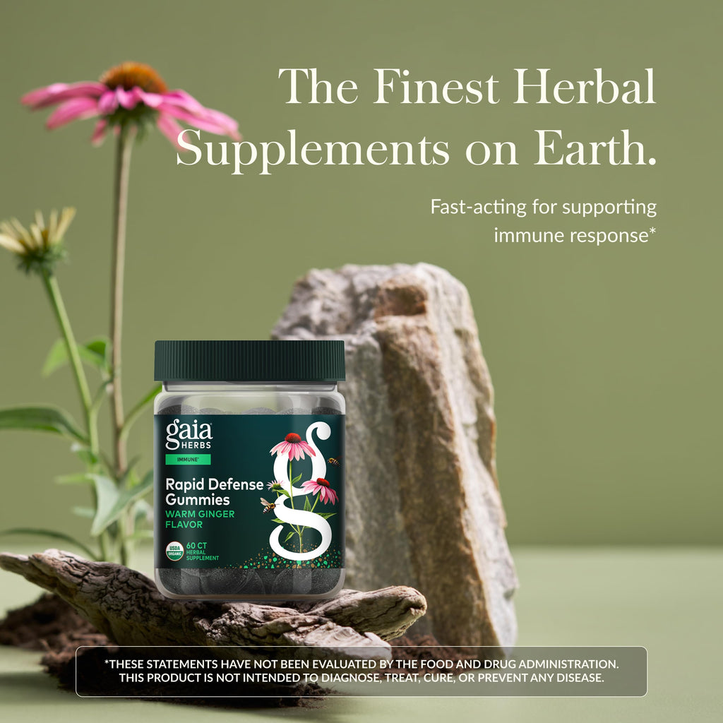 Gaia Herbs Rapid Defense Gummies Immune Support - 60 Gummies - image 2