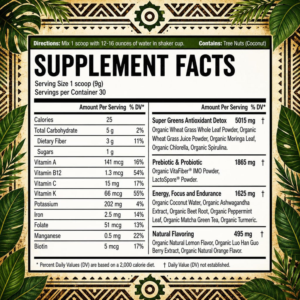 Organic Muscle Super Food Powder Parent