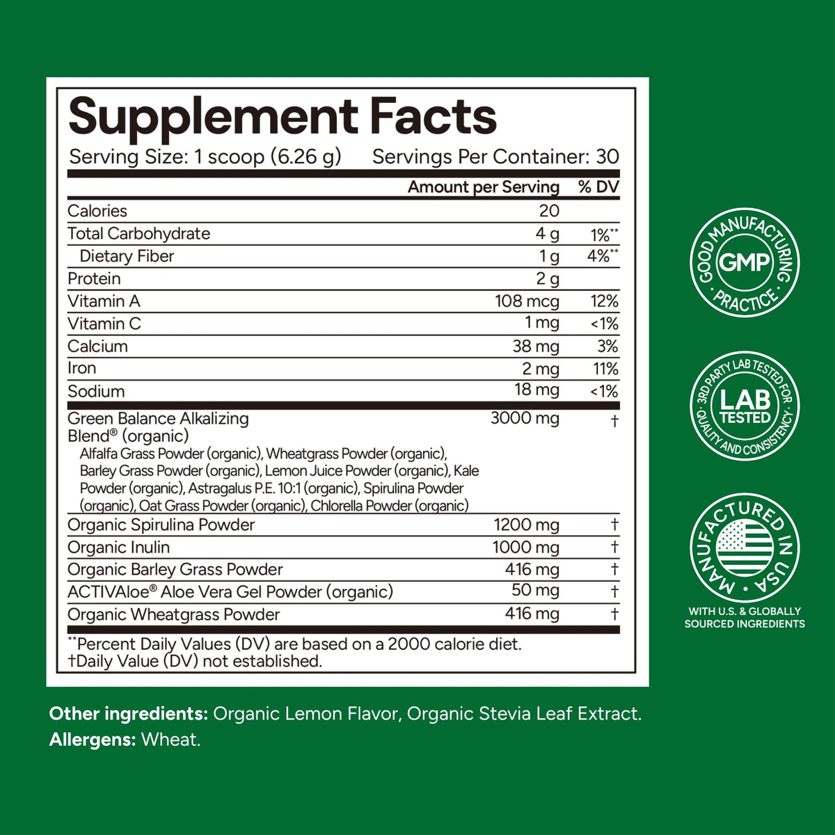 Univera Metagreens Organic Green Powder Superfoods Blend - 6.62 oz - image 2