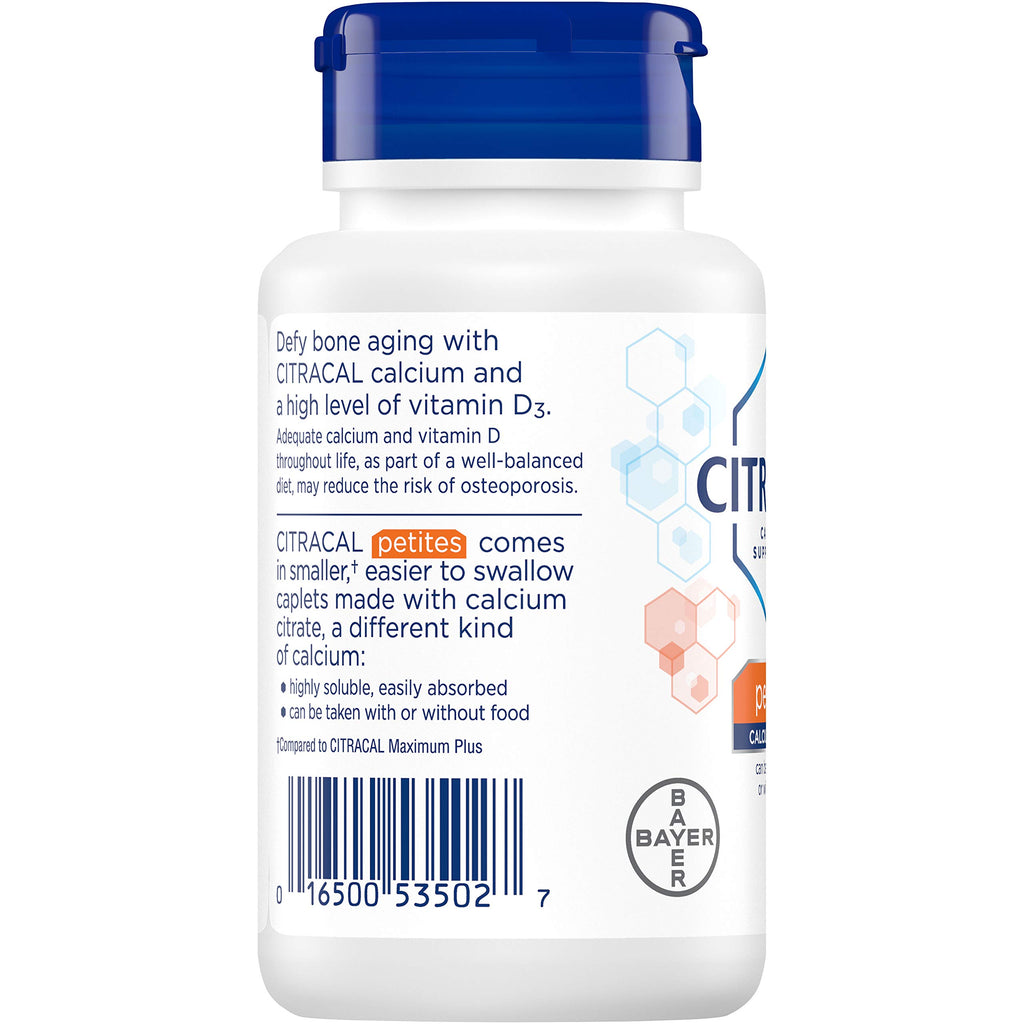 Citracal Calcium Citrate Petites with Vitamin D3 - 400 Tablets - image 3