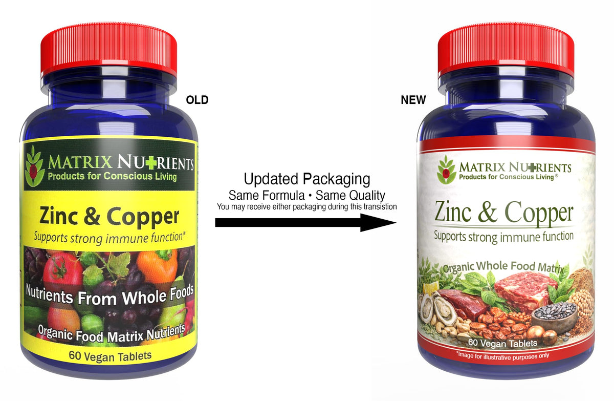 Matrix Nutrients Zinc & Copper Immune Support - 60 Vegan Tablets - image 2