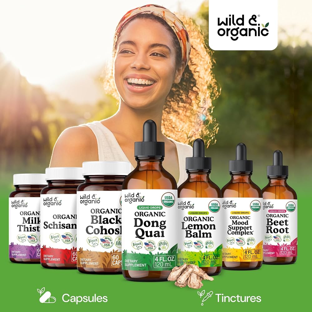 Wild & Organic Dong Quai Supplement for Menopause Support - 4 fl oz - image 8