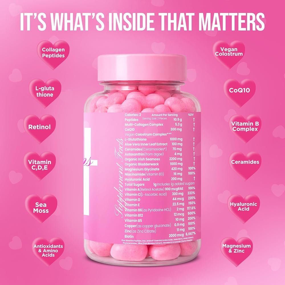 It Girl Vitamins Skin Gummies for Women - 60 Gummies - image 5