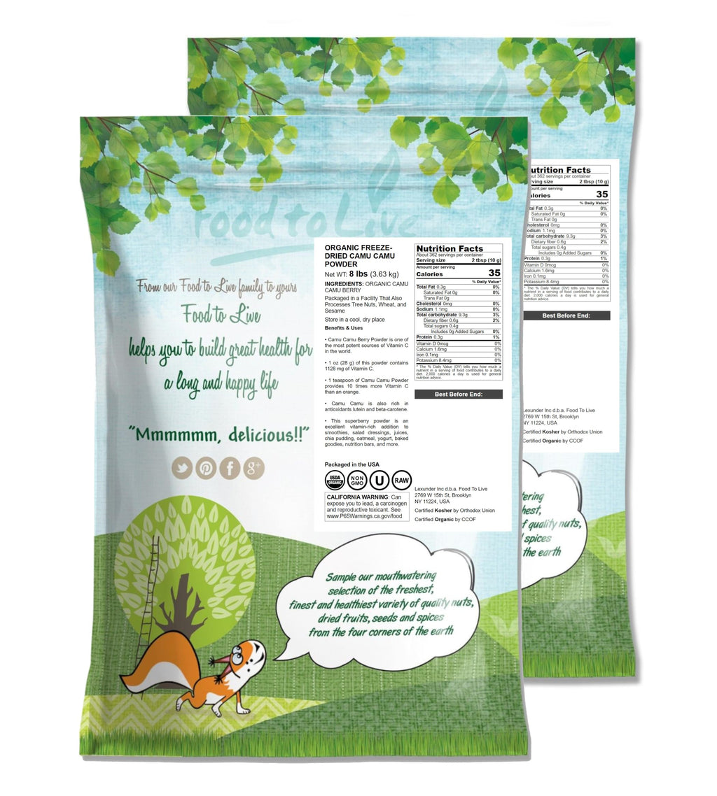 Food to Live Organic Camu Camu Powder