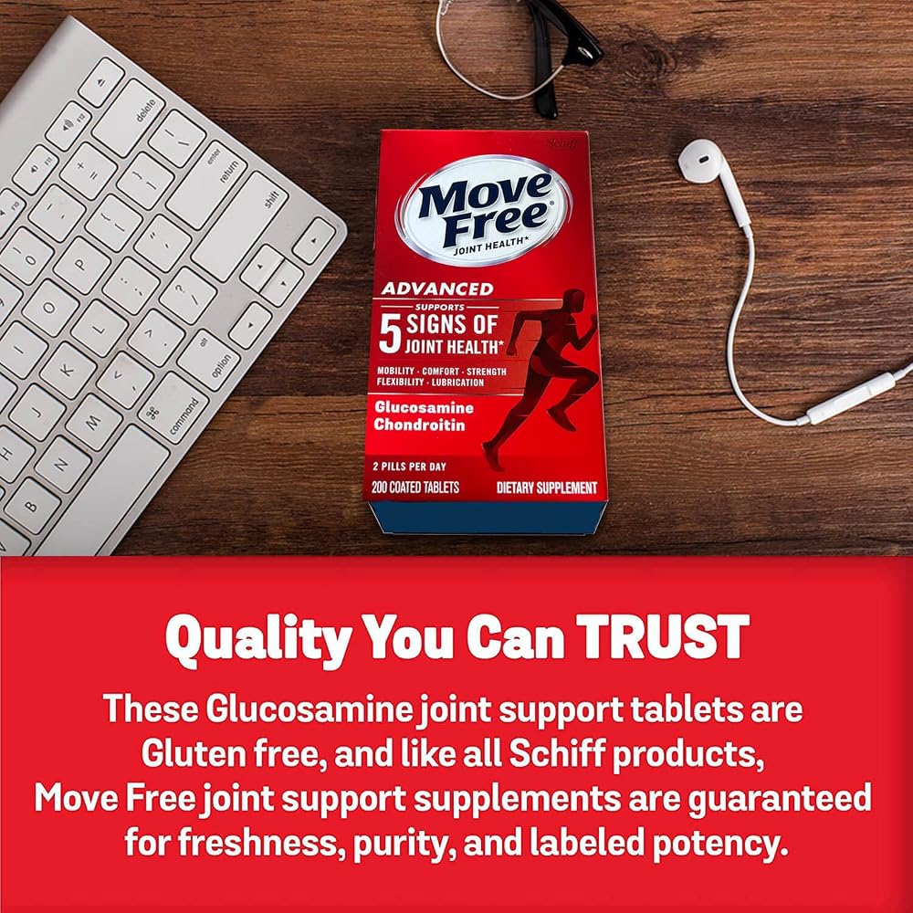 Neixuns Move Free Advanced Glucosamine Chondroitin Joint Support - 200 Tablets - image 5