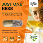 Wild & Organic Turkey Tail Mushroom Capsules 1000 mg - Immune Support