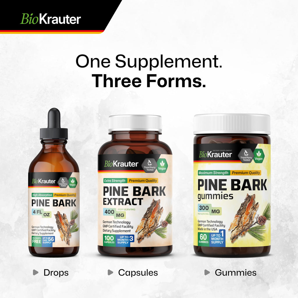 BIO KRAUTER Pine Bark Extract Gummies for Antioxidant Support - 60 Count - image 8