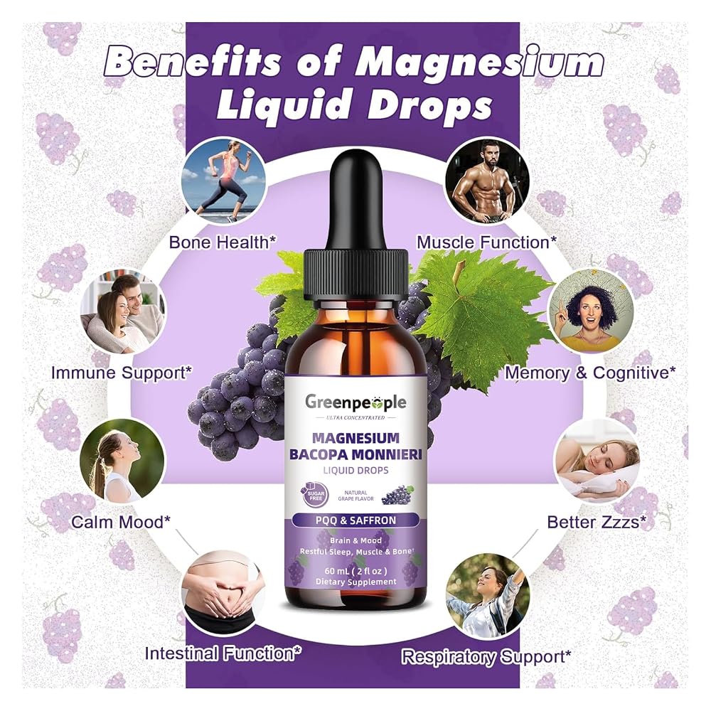 GREENPEOPLE Magnesium Glycinate Liquid Drops for Sleep - 2 fl oz - image 2