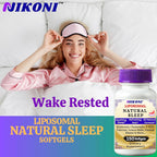 Nikoni Liposomal Natural Sleep Aid Supplement - 300 Softgels - image 4