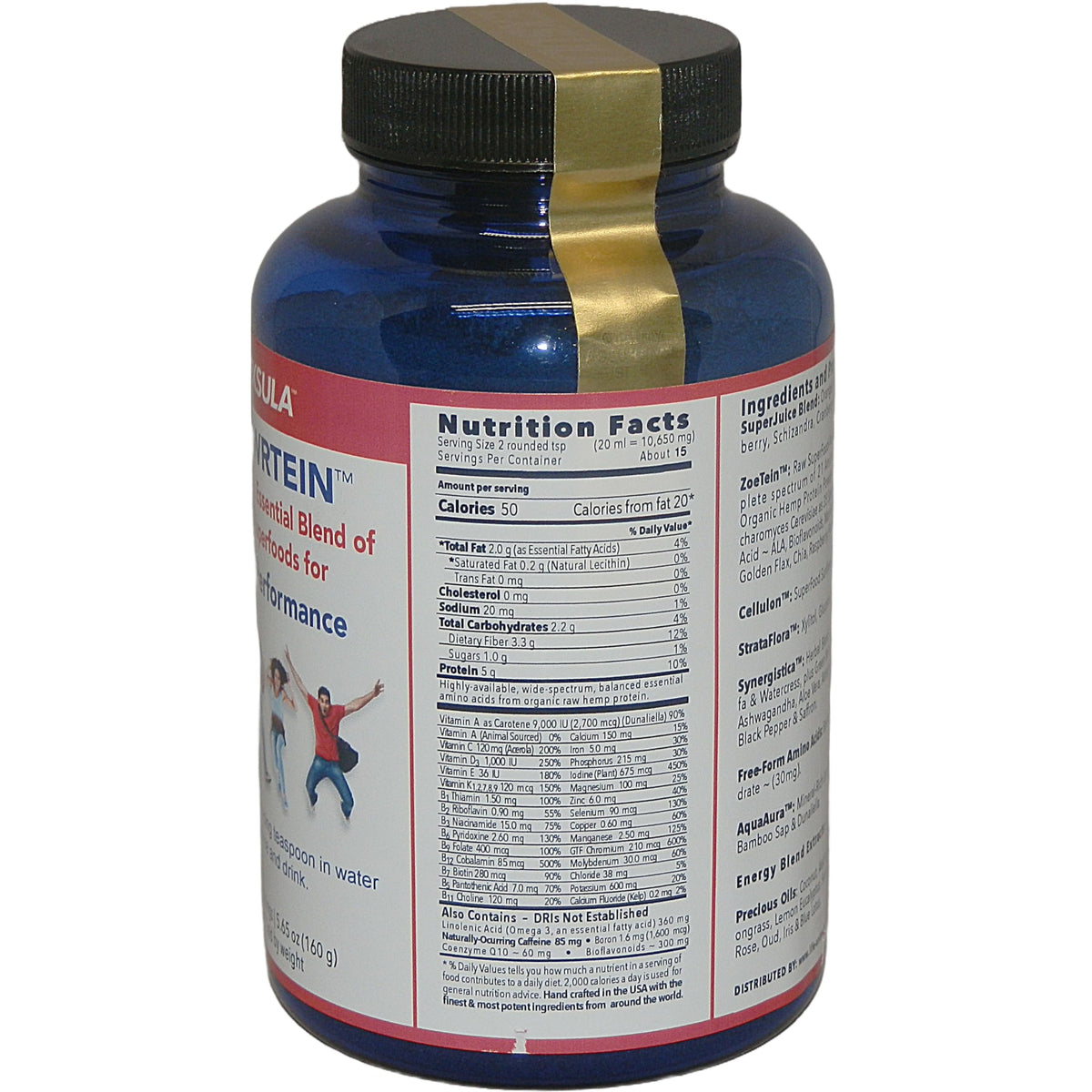 Exsula Superfoods Powrtein Plant-Based Protein Powder - 15 Servings - image 2