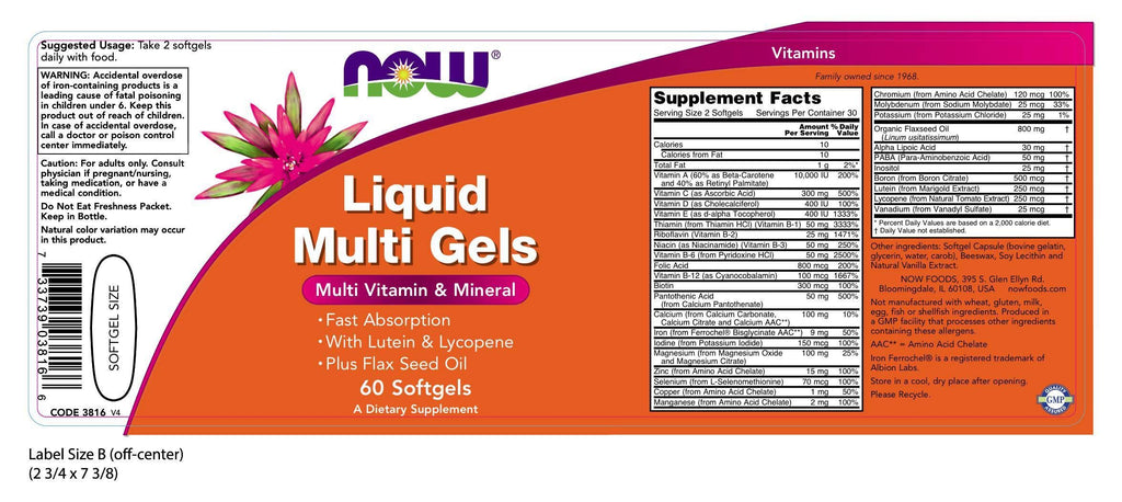 NOW Foods Liquid Multi - image 2