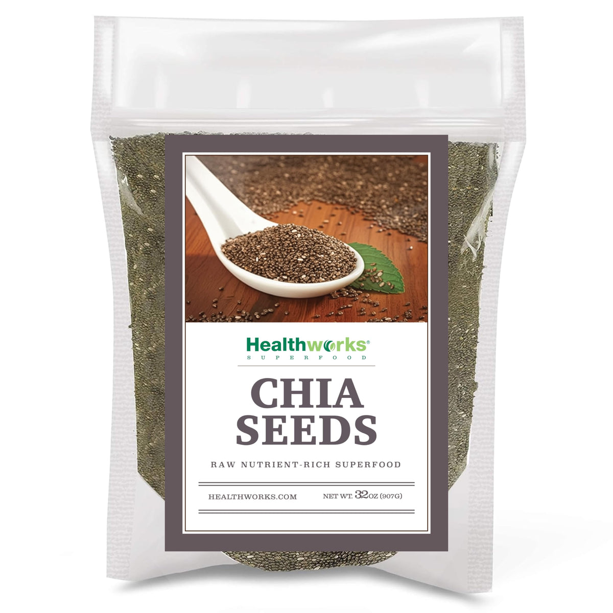 Healthworks Superfoods Natural Raw Chia Seeds - 2 lb