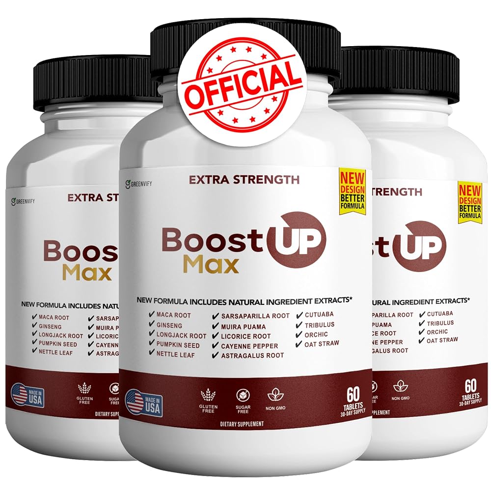 GREENVIFY Boost Up Max Male Health Supplement with Calcium & Zinc - 180 Capsules