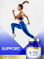 Carlyle B-100 Complex Vitamin B - 250 Vegetarian Capsules - image 6