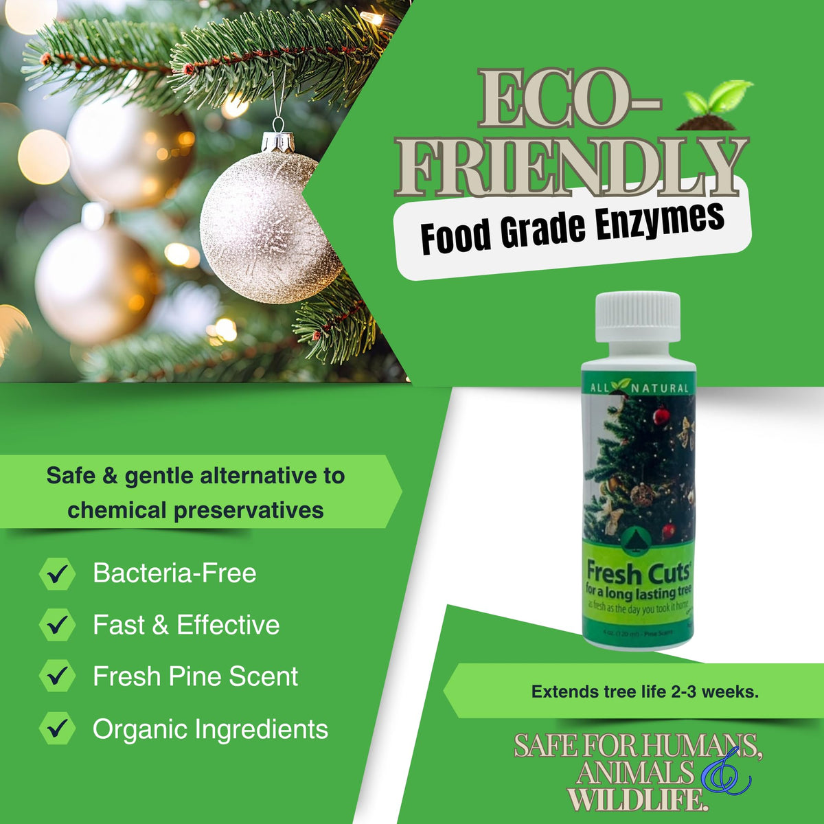 Care Free Enzymes Fresh Cuts Christmas Tree Preservative - 4 oz - image 3