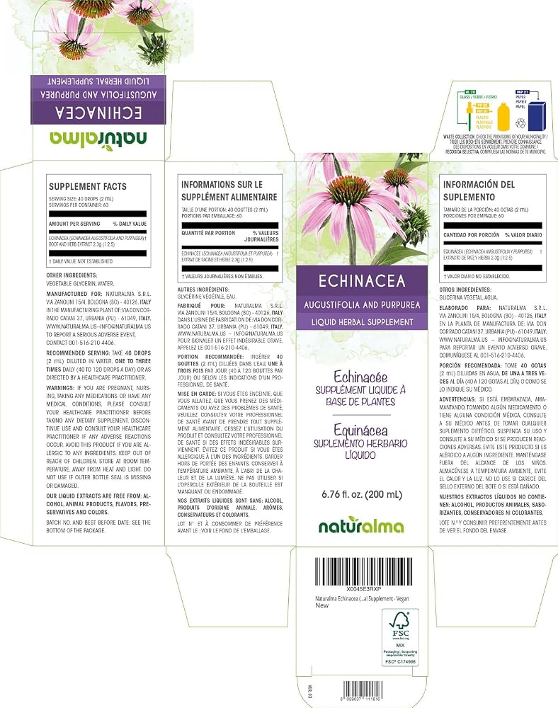 Naturalma Echinacea (Echinacea angustifolia and purpurea) Root