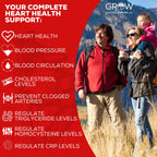 Grow Vitamin Heart Support Supplement - 90 Capsules - image 3