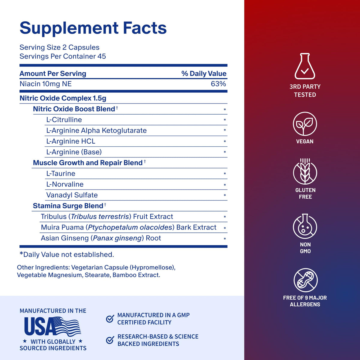 Snap Supplements Nitric Oxide Booster - 90 Vegan Capsules - image 8