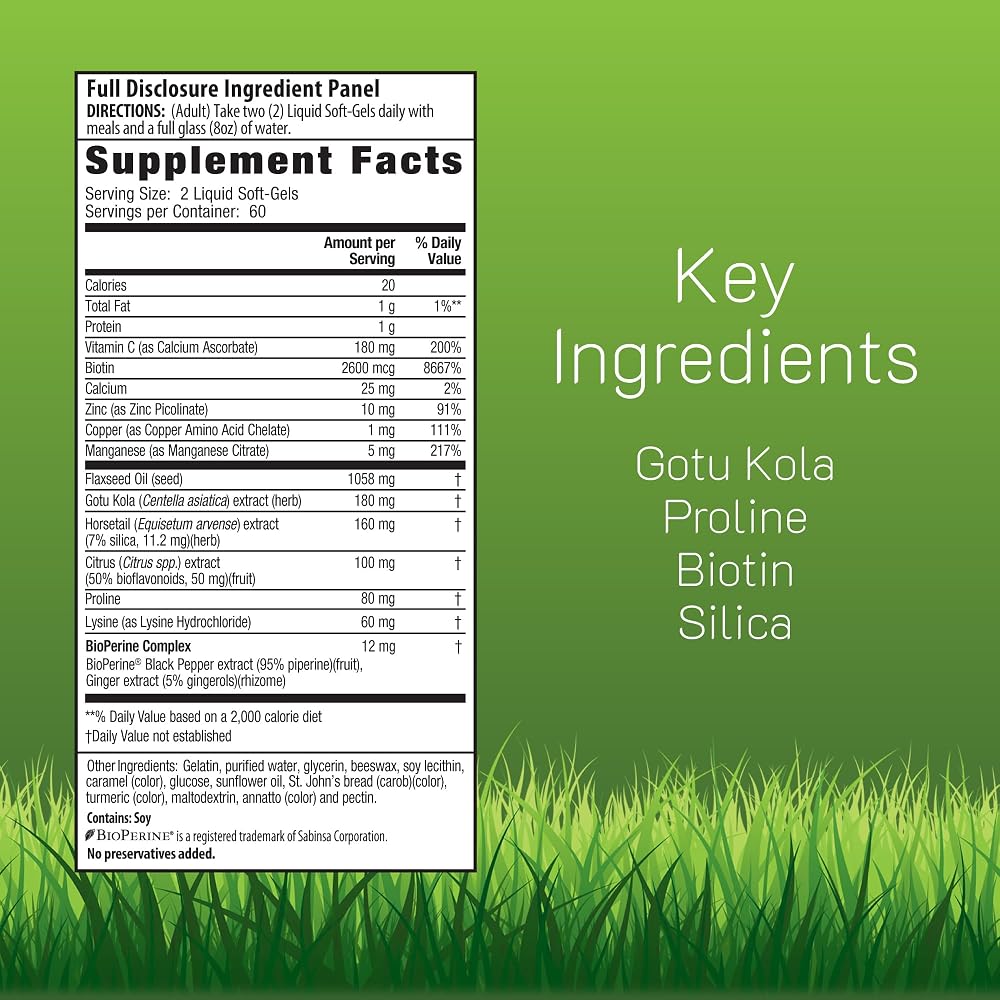 Irwin Naturals Longer, Stronger Hair & Nails Beauty Formula - 120 Softgels - image 2