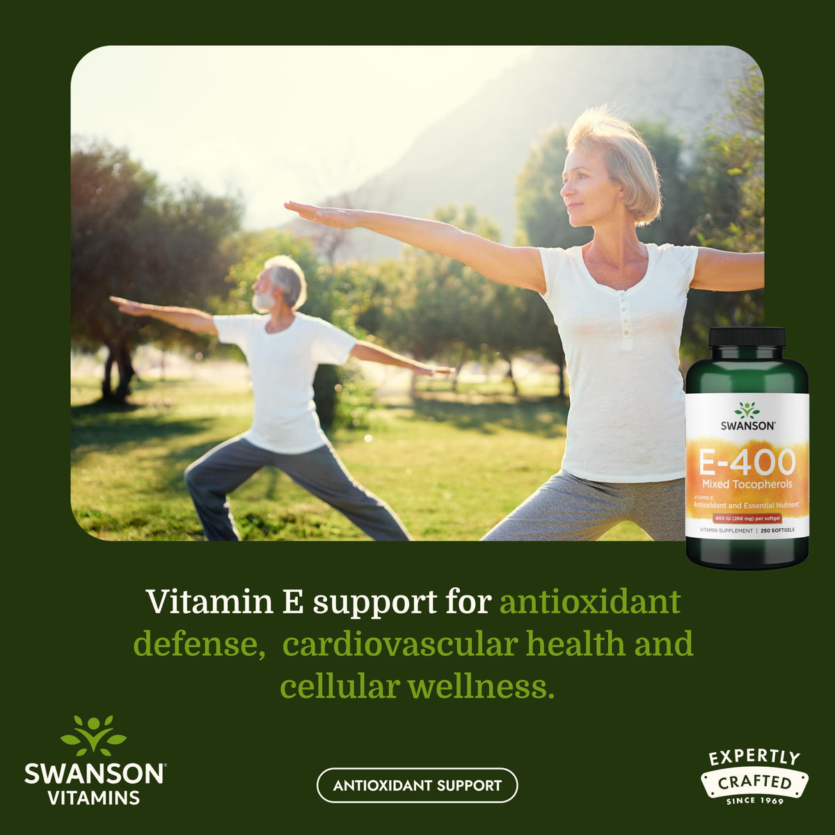 Swanson E-400 Mixed Tocopherols 400 IU - 250 Softgels - image 2