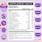 Edmmyliy Womens Multivitamin Gummy 50 and Over - Chewable Multi