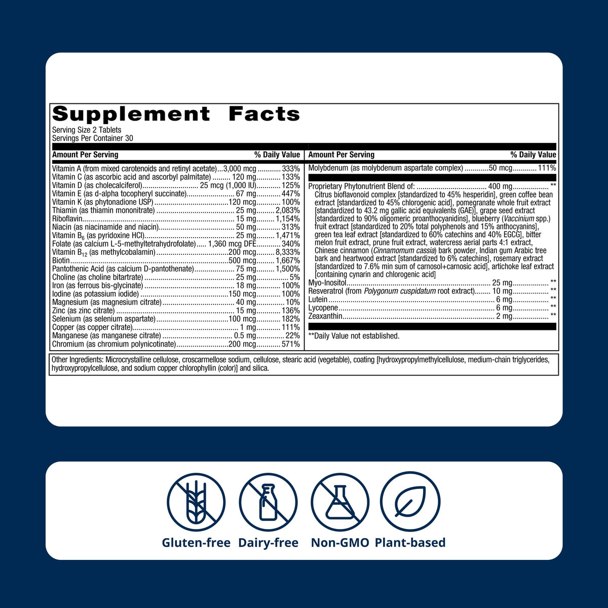 Metagenics PhytoMulti Multivitamin with Iron - 60 Tablets - image 6