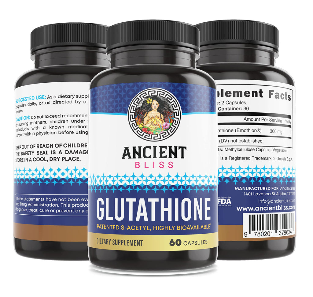 Ancient Bliss S-Acetyl Glutathione Antioxidant - 60 Vegan Capsules - image 8