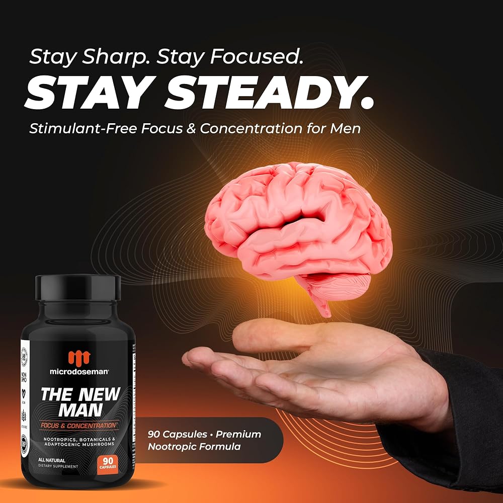 microdoseman Brain Supplement for Memory and Focus - 90 Capsules - image 2