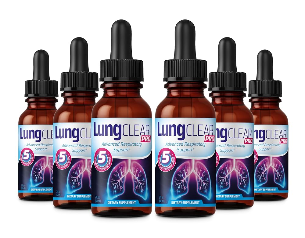 LUNG CLEAR PRO: Natural Respiratory Drops Blend with Mullein