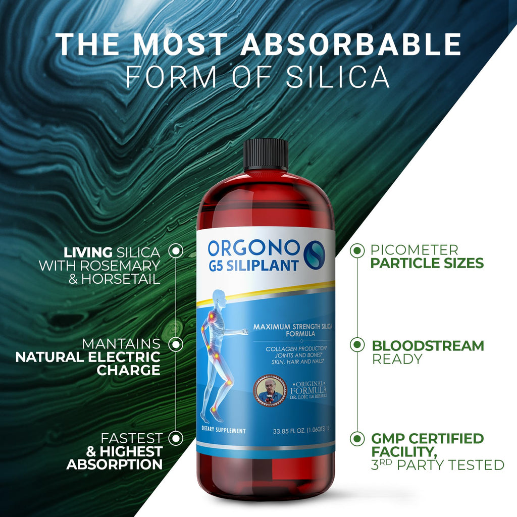 Living Silica ORGONO Silicon Supplement for Collagen - 66 Servings - image 4
