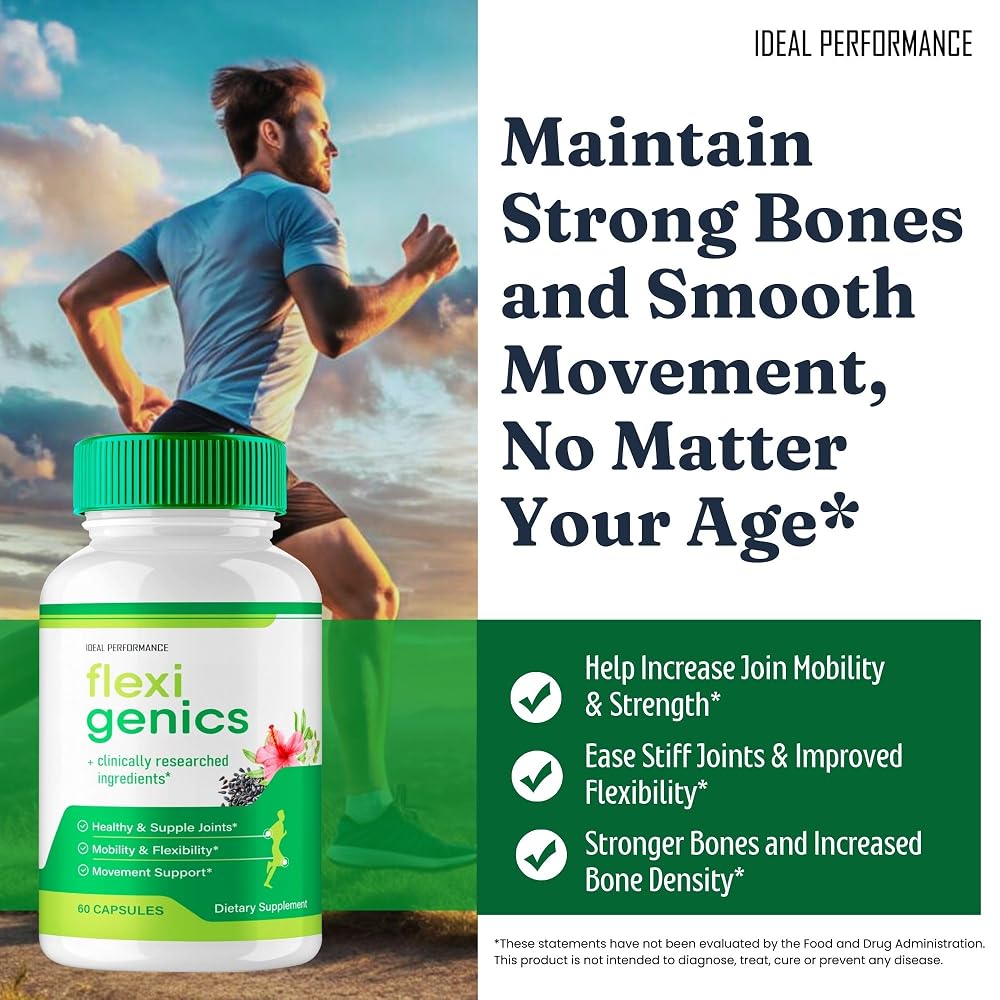 IDEAL PERFORMANCE Flexigenics Maximum Strength - 180 Capsules - image 5