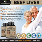 Wholesome Wellness Grass Fed Desiccated Beef Liver - 180 Capsules - image 5