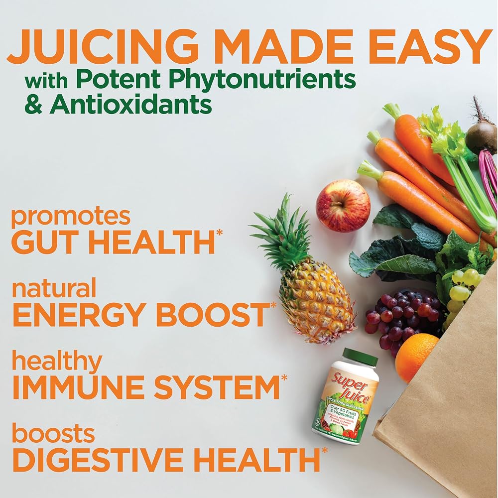 Super Juice Wholefood Supplement Immune Support - 60 Tablets - image 4