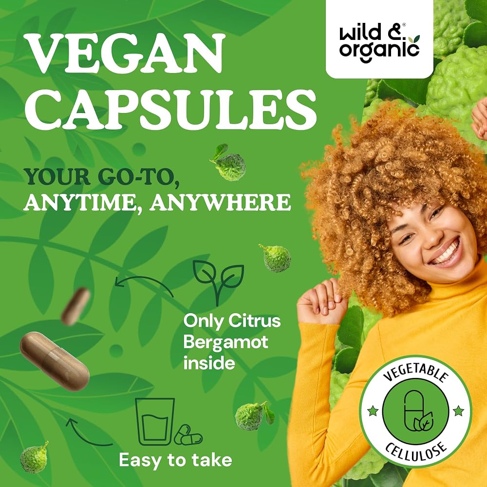 Wild & Organic Citrus Bergamot Capsules Antioxidant Support - 120 Count - image 4