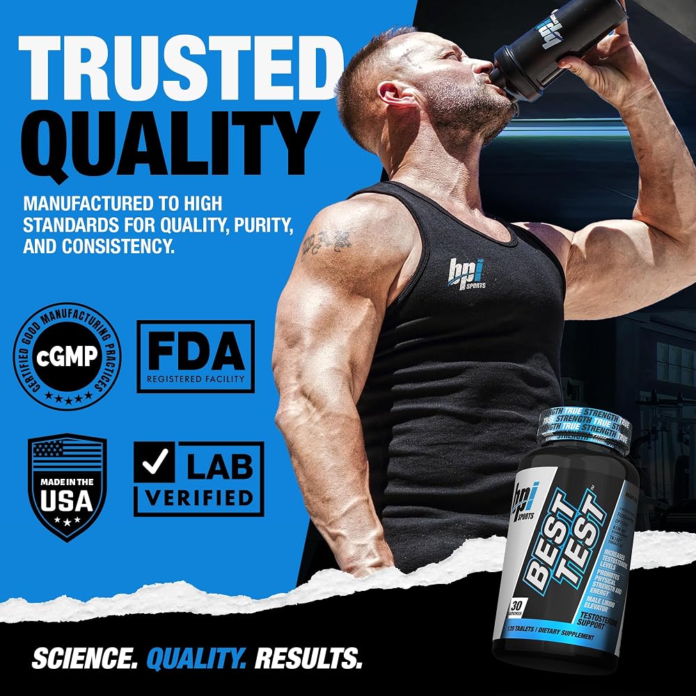 BPI Sports Best Test Testosterone Booster for Men - 30 Servings - image 6