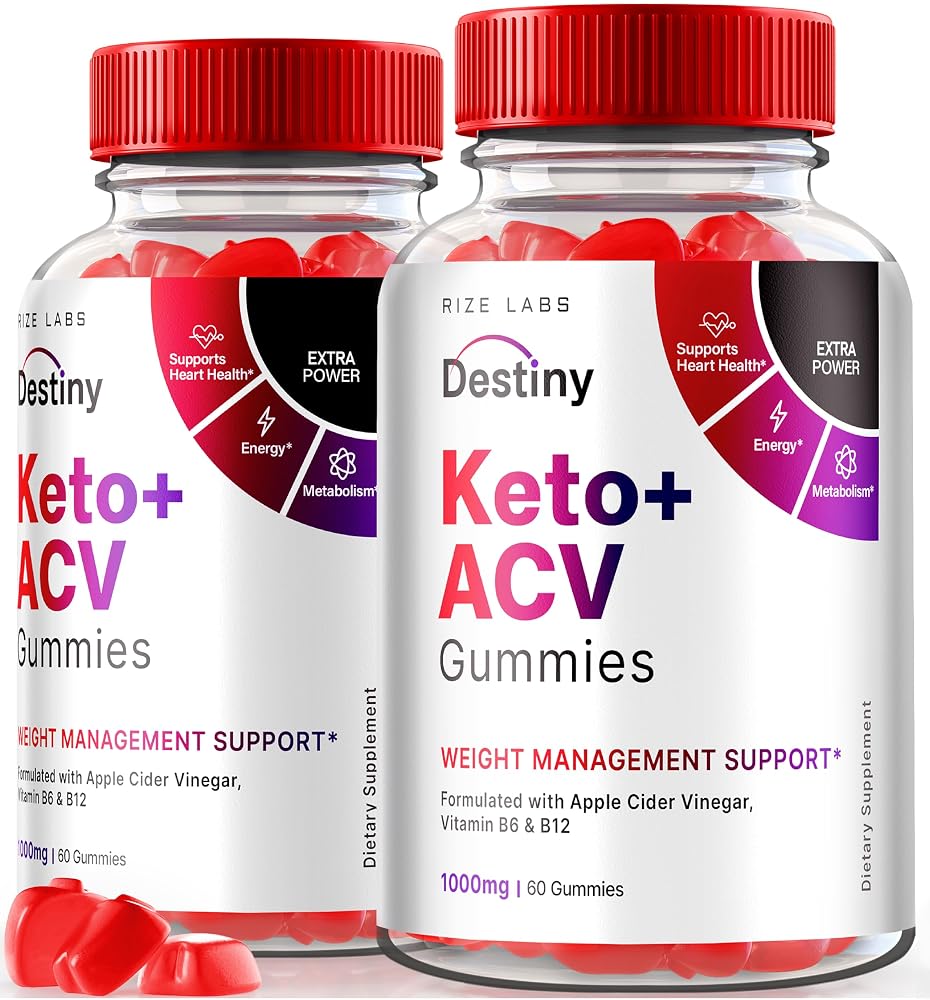 rize labs Destiny Keto+ACV Gummies for Weight Loss - 120 Gummies