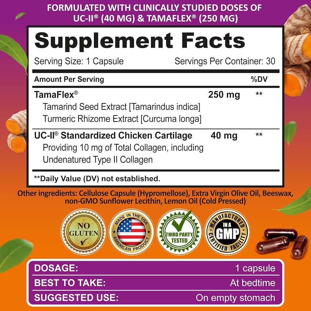 SUPPLEMENTS STUDIO Joint Health UC-II Collagen & TamaFlex - 30 Capsules - image 6