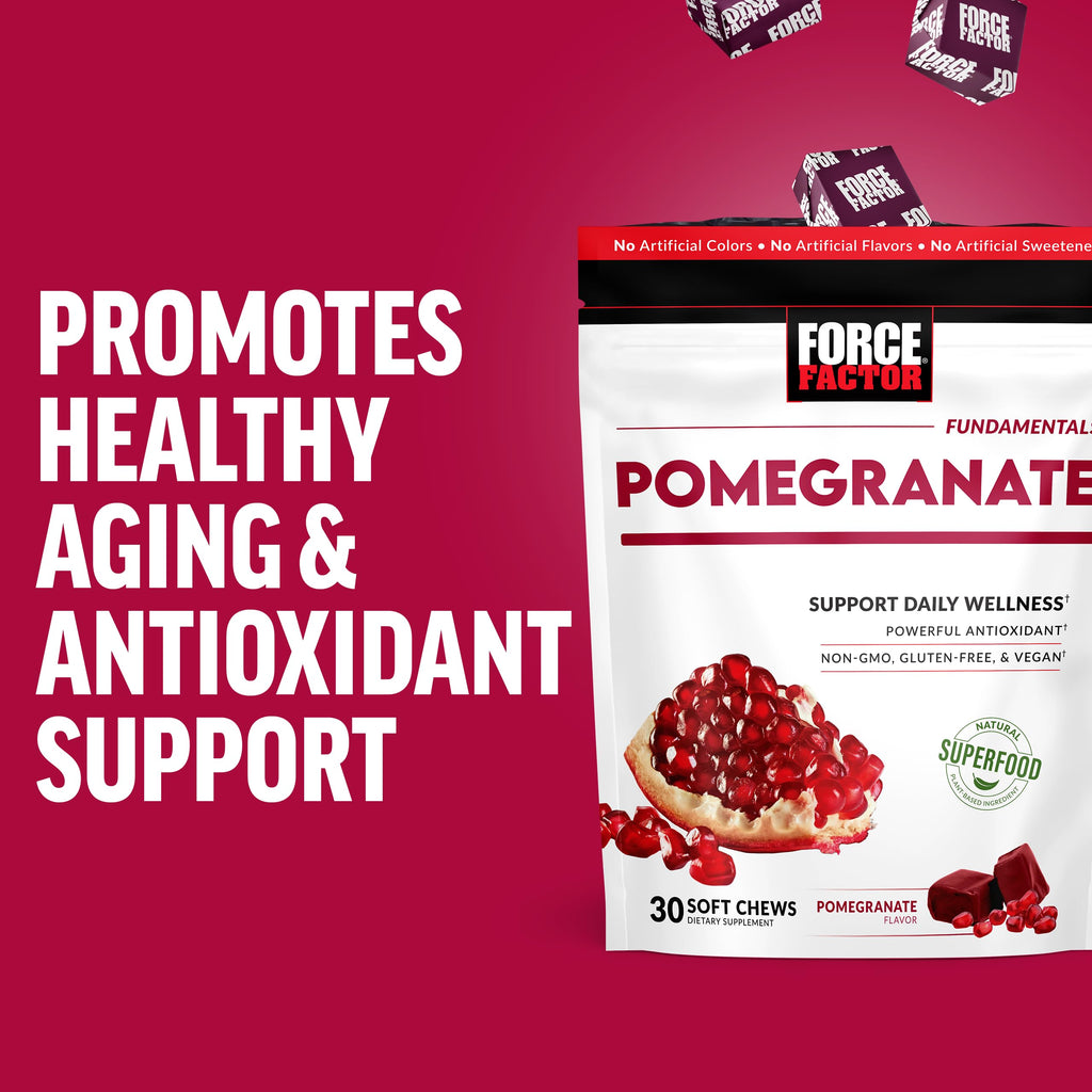 Force Factor Pomegranate Soft Chews for Healthy Aging - 30 Count - image 5