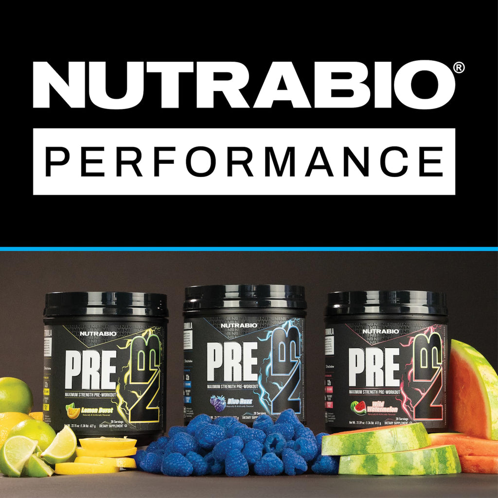NutraBio Pre-Workout Powder Blue Raspberry - 20.8 oz - image 5