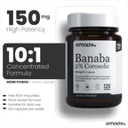 AMALTH Banaba Leaf Extract 150 mg - 120 Vegetarian Capsules - image 3