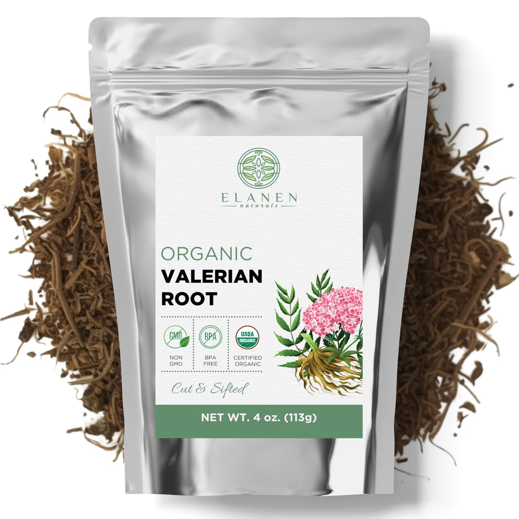 Elanen Naturals Organic Valerian Root Loose Leaf Tea - 4 oz