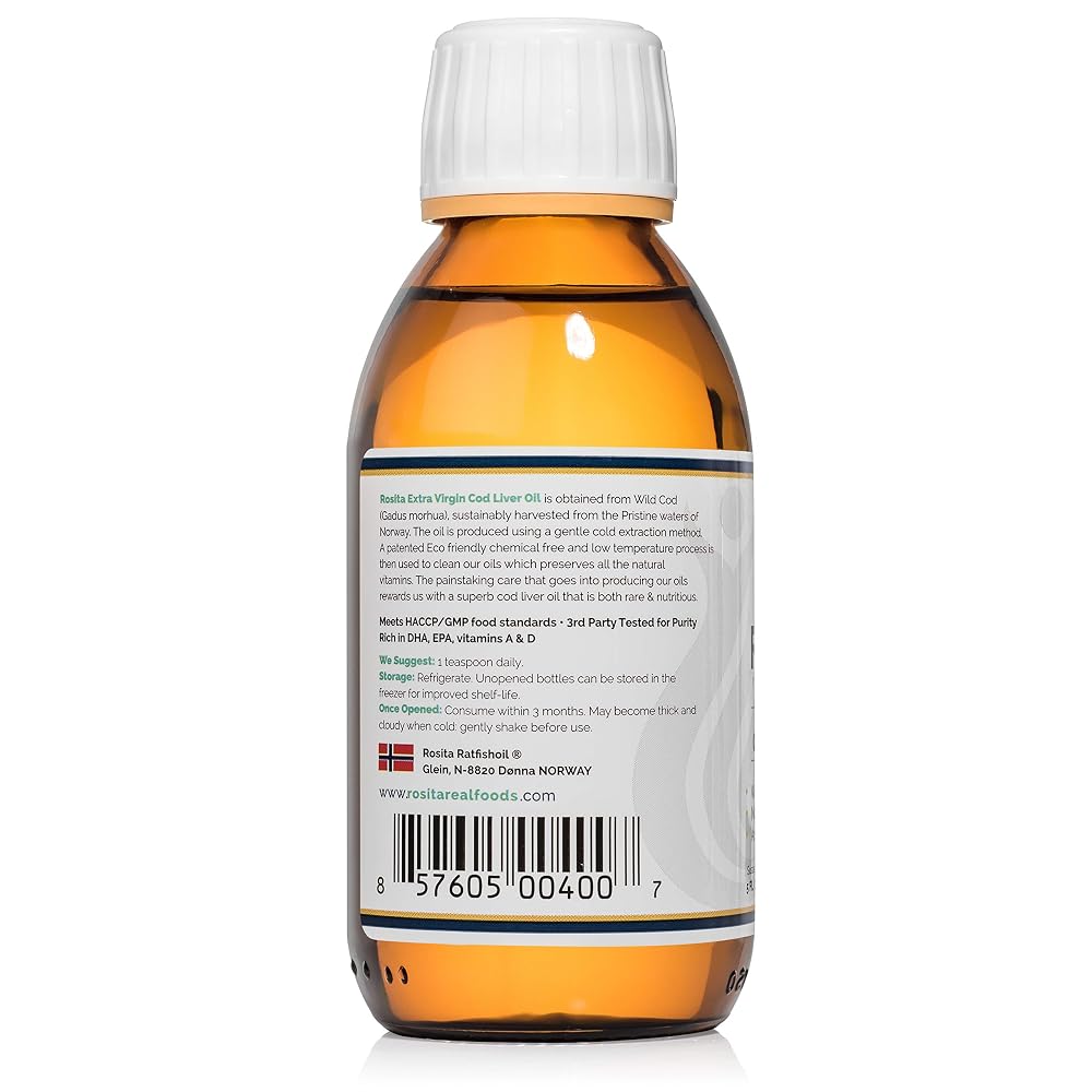 Rosita Real Foods Extra Virgin Cod Liver Oil Liquid - 5 Fl Oz - image 3