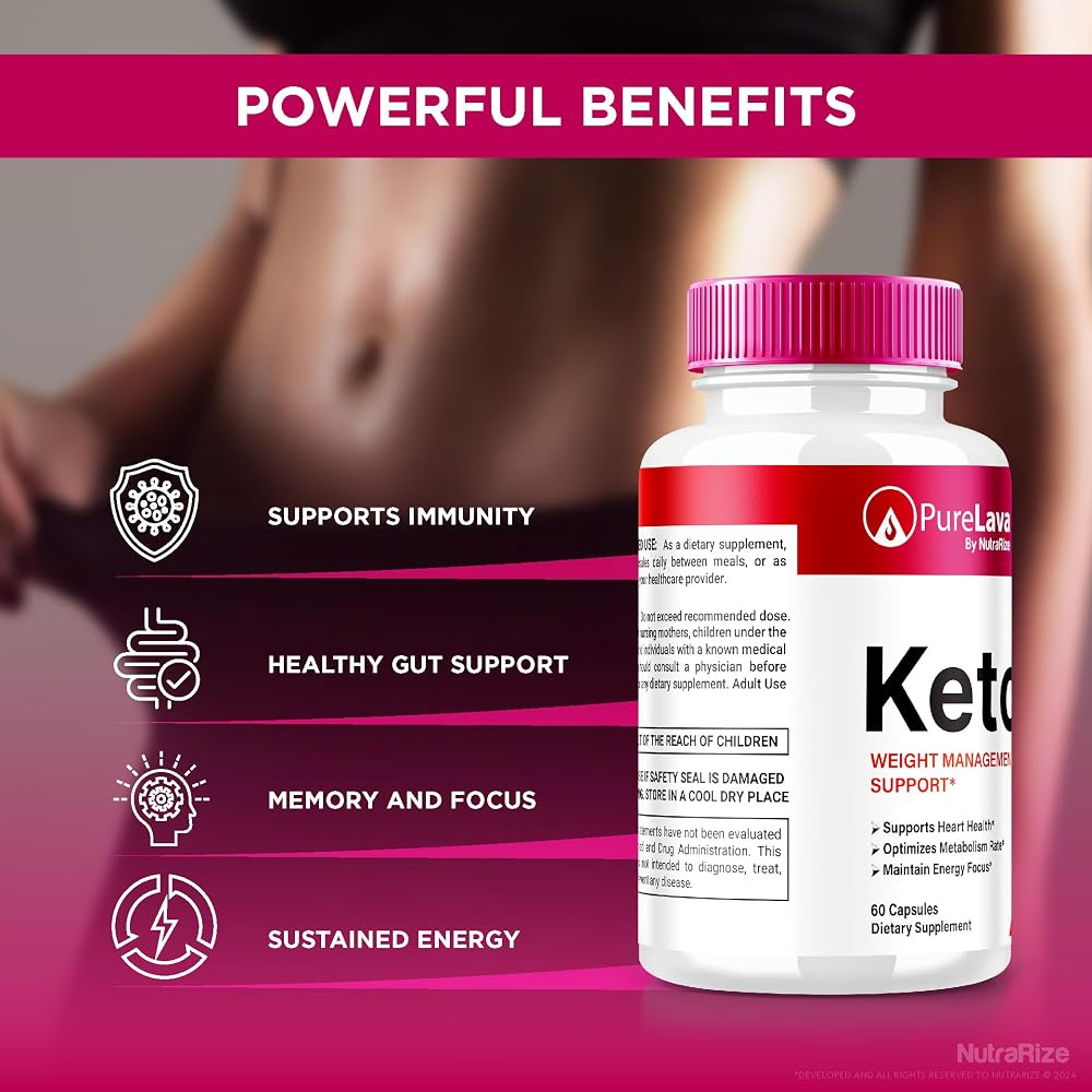 NutraRize Pure Lava Keto Formula Capsules - 60 Capsules - image 7