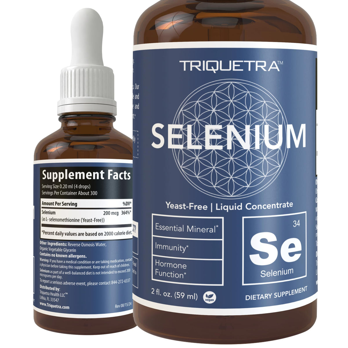 Triquetra Health Selenium - 200 mcg, Selenomethionine - Antioxidant