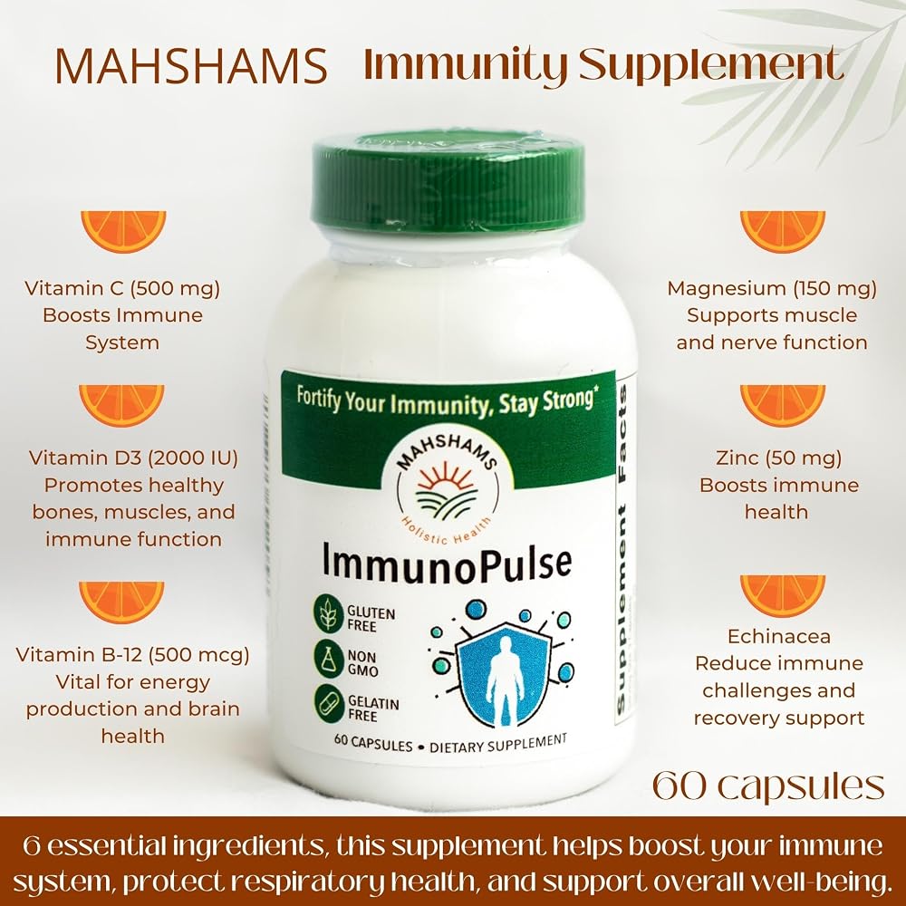 MAHSHAMS ImmunoPulse Immunity Booster Supplement - 60 Capsules - image 2