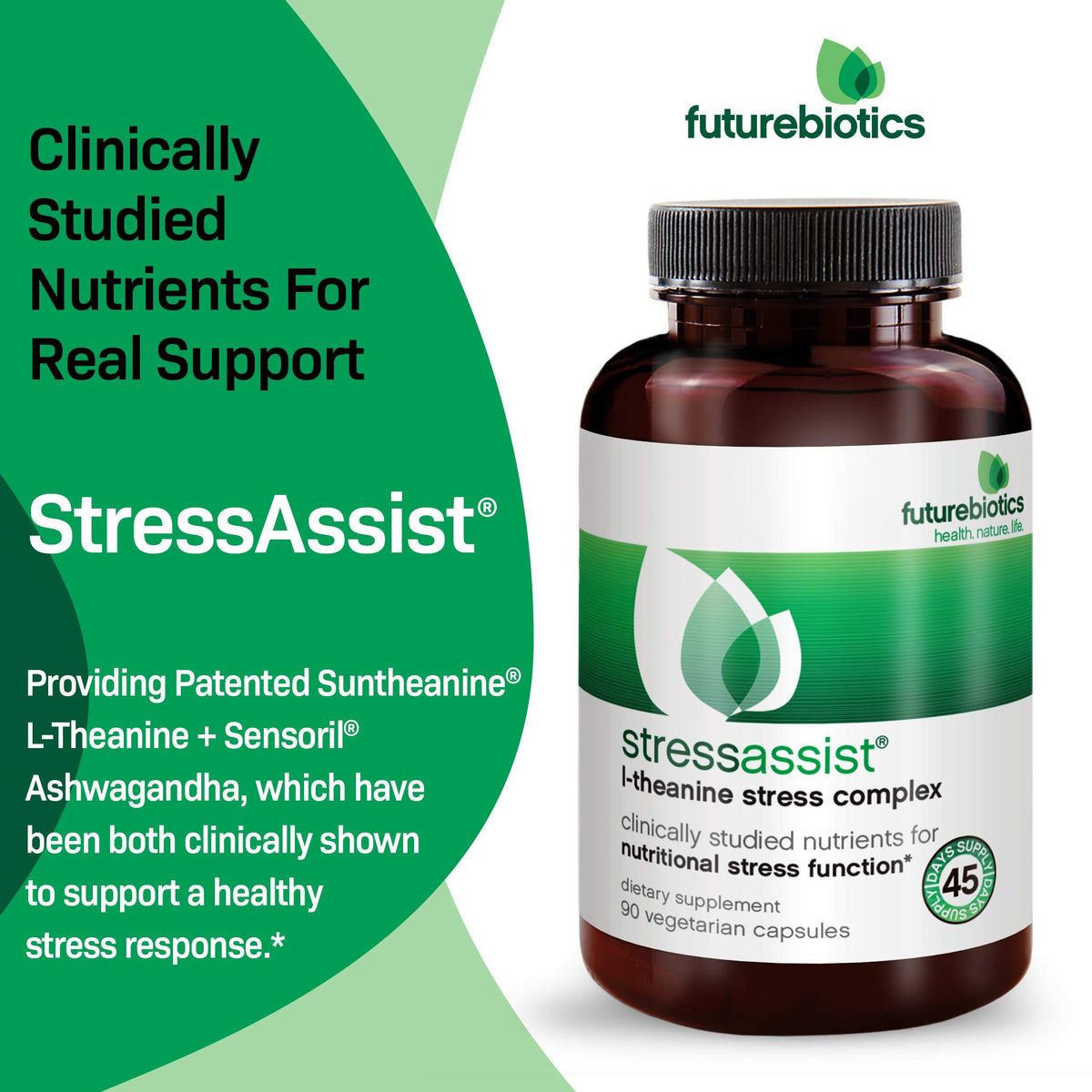Futurebiotics StressAssist L-Theanine Ashwagandha Stress Complex - image 4