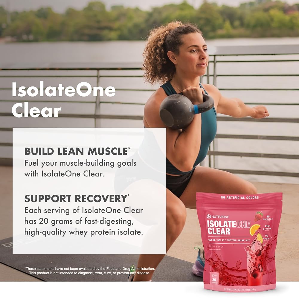 NutraOne Clear Whey Protein Powder Drink Mix