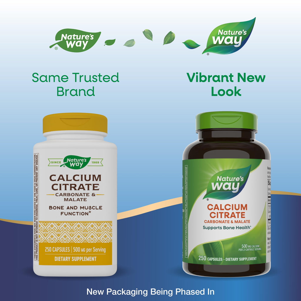 Nature's Way Calcium Citrate, Carbonate & Malate - 250 Capsules - image 3