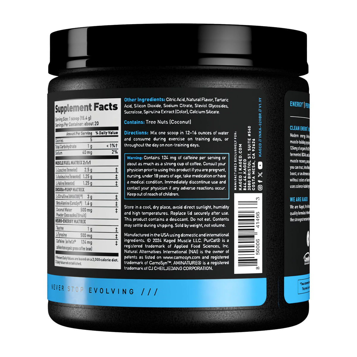 Kaged In-Kaged Intra-Workout Powder with BCAAs & L-Citrulline - 20 Servings - image 9